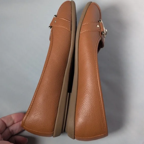 Aerosoles Buckle Ballet Flats Tan - Picture 6 of 10